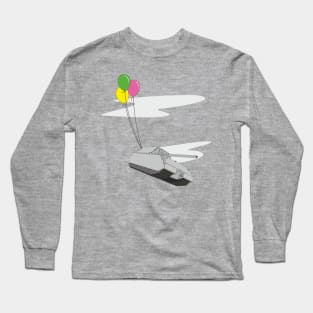 MAUS flew into the sky on balloons Long Sleeve T-Shirt